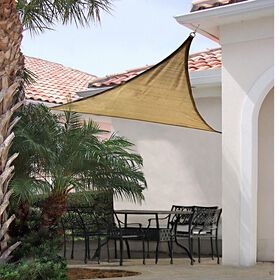ShadeLogic Sun Shade Sail, Square- Sand 12' x 12'