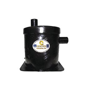 Vernalift Side In/Top Out Wet Marine Exhaust Muffler, 2" Inlet/Outlet