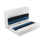 Toonmate Deluxe 27" Lounge Seat Top - White/Navy/Blue