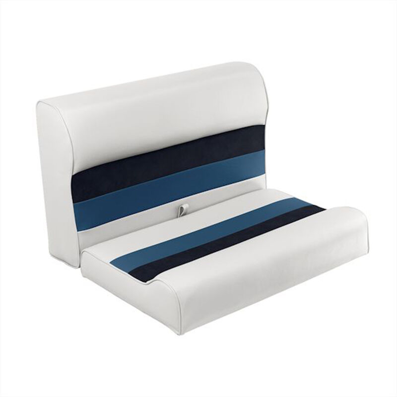 Toonmate Deluxe 27" Lounge Seat Top - White/Navy/Blue image number 1