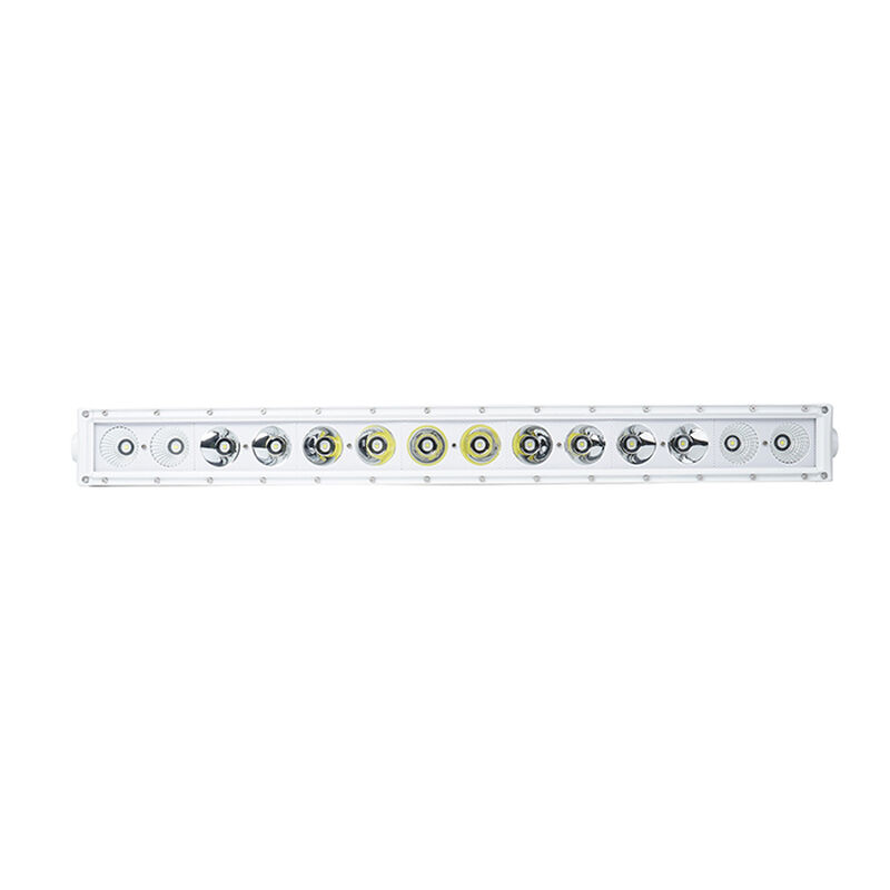 New - 30.5inch Marine Grade Wrap Around White Shell Light Bar with 140-Watt 14  x 10W High Intensity OSRAM LEDs image number 2