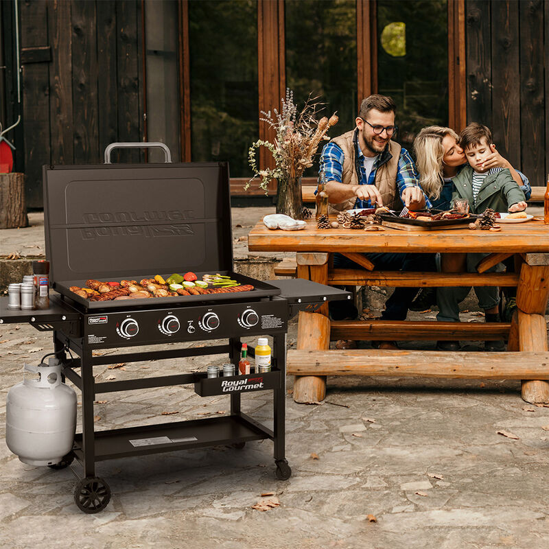 Royal Gourmet 36" 4-Burner Flat Top Gas Griddle with Hard Cover image number 2
