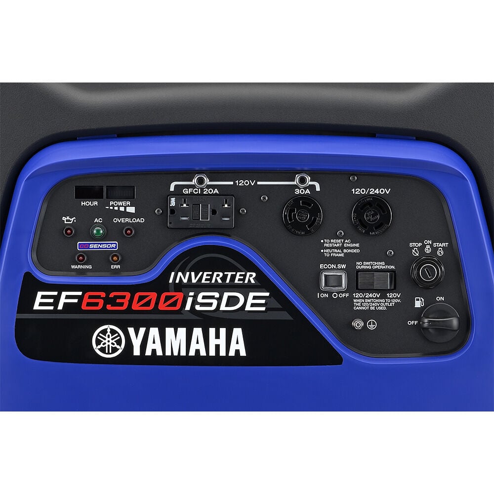 Yamaha EF6300iSDE 6300-Watt Generator with CO Sensor