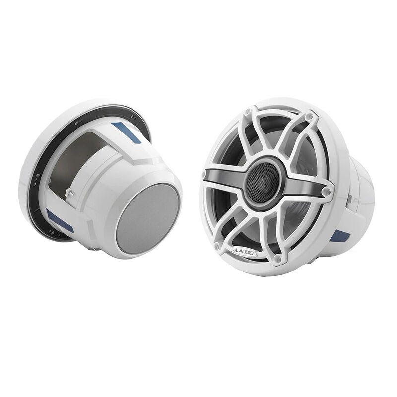 JL Audio M6 Series 8.8" Marine Coaxial Speakers w/ Gloss White Sport Grille