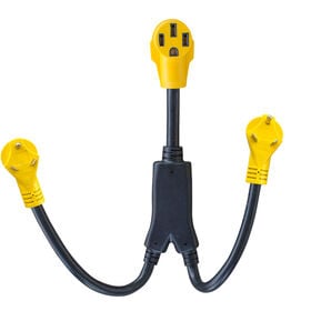 Buffalo Sportsman Series 45-Amp RV Camper Y-Adapter Power Cable