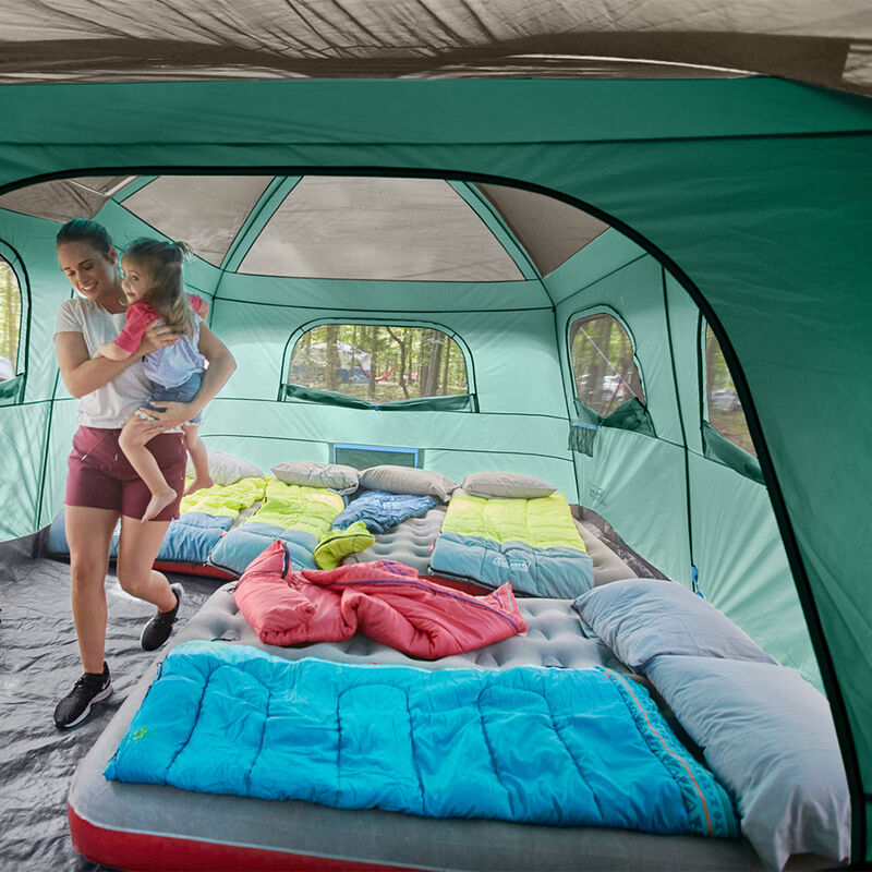 Coleman Skylodge 12-Person Camping Tent With Screen Room, Evergreen image number 8