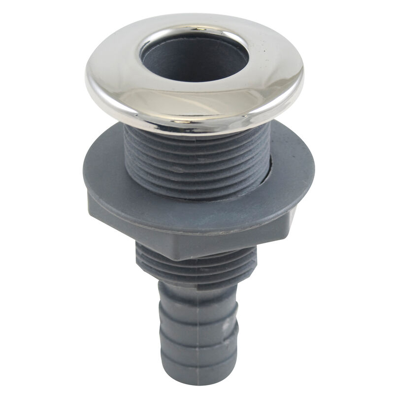 Whitecap Stainless Steel/Nylon Thru-Hull Fitting With Barb For 1-1/8" Hose image number 1