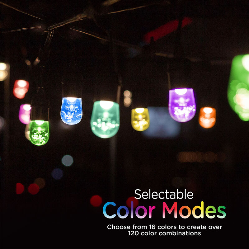 Enbrighten Seasons LED Color-Changing Cafe String Lights, 24' image number 8
