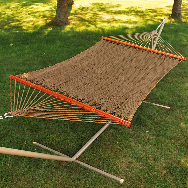 Algoma Double 13' Tight-Weave Rope Hammock image number 2
