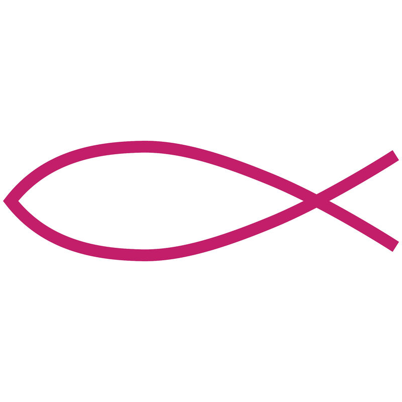 Fish Symbol Vinyl Decal image number 16