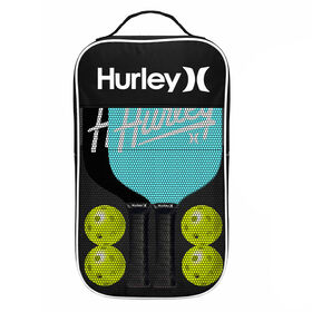 Hurley Pickleball 7-Piece Set, Black/Blue/White