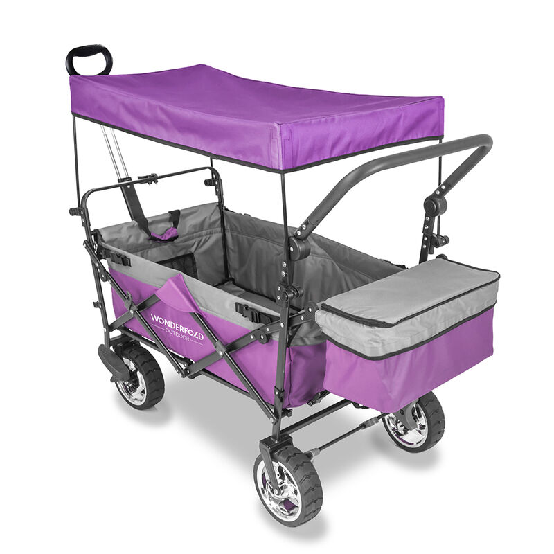 Wonderfold Outdoor S4 Push and Pull Premium Utility Folding Wagon with Canopy image number 25