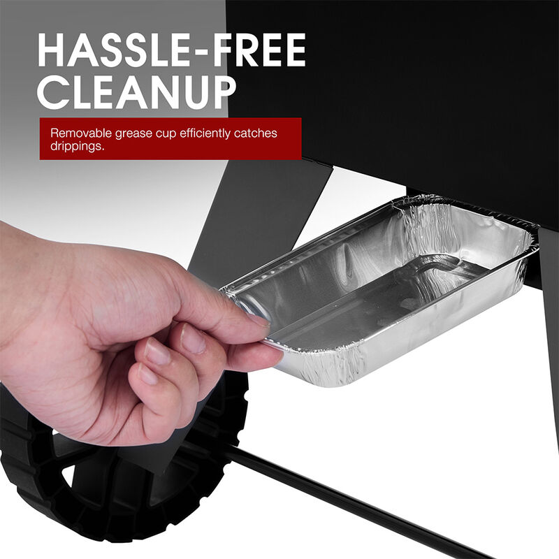 Royal Gourmet SE2806 28-Inch Analog Electric Smoker with 3 Chrome-Plated Smoking Racks image number 12