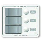 Blue Sea Water-Resistant Contura Circuit Breaker Panel, Model 8274