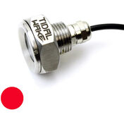 Tidal Wake Underwater LED Boat Drain Plug Light – Plug N’ Play, 1/2" Thread, Red