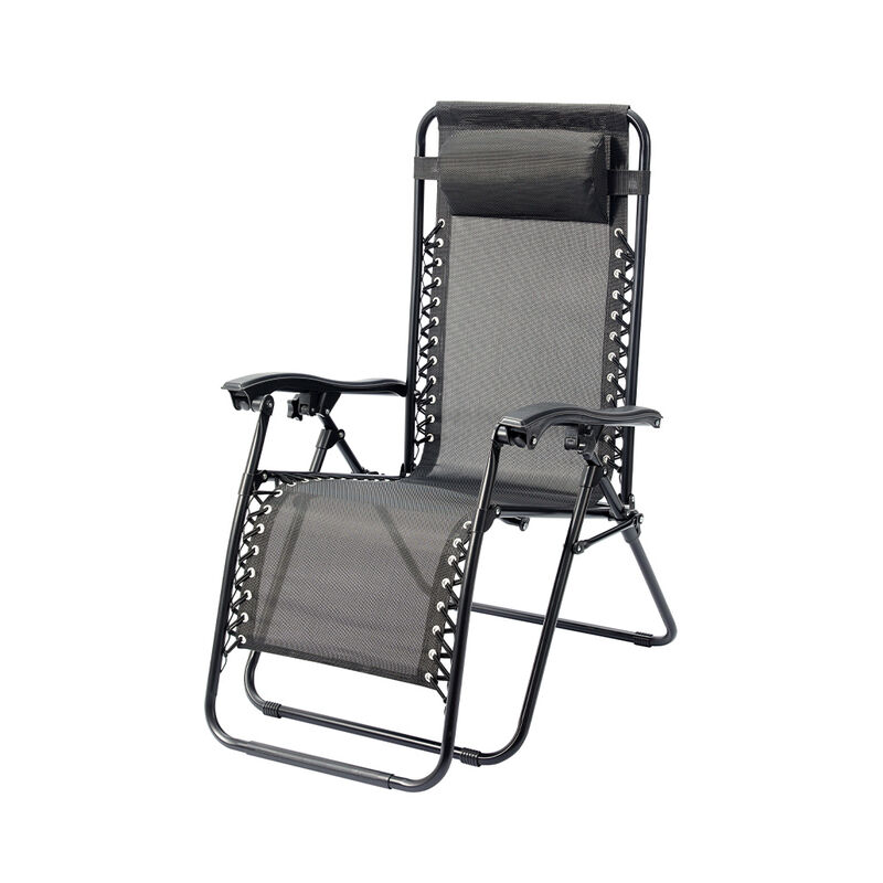 Venture Forward Zero Gravity Reclining Lounge Chair Set with Folding Table image number 2