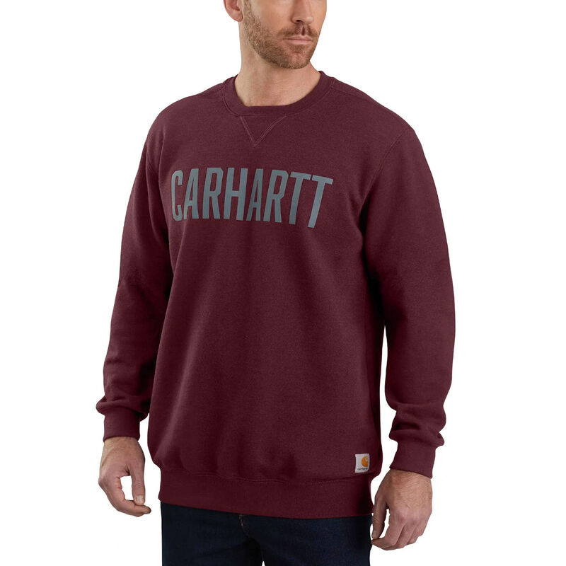 Carhartt Block Logo Crewneck Sweatshirt image number 1