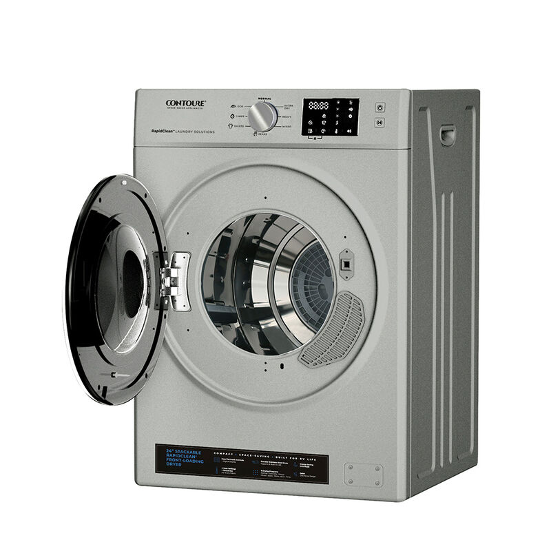 CONTOURE DE-1500T 24" Stackable Front-Load Electric Dryer, Titanium image number 3
