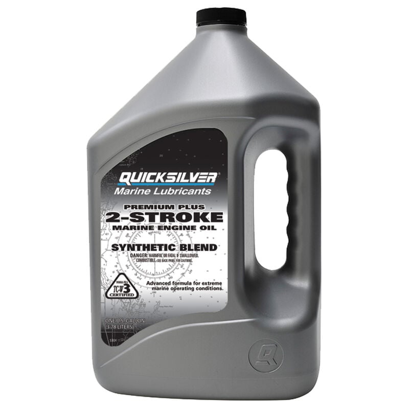 Quicksilver Premium Plus TC-W3 2-Stroke Engine Oil, Gallon image number 1