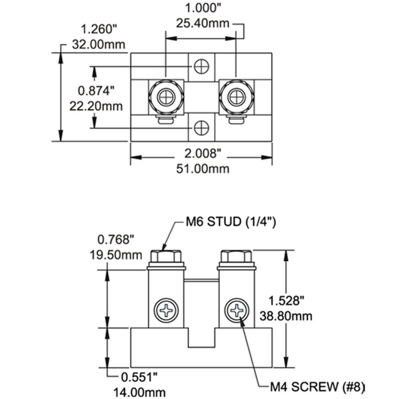 Blue Sea DC Current Shunt 100A/50mV, Analog image number 2