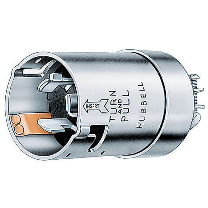 Hubbell Ship-to-Shore Twist-Lock Male Connector Plug image number 1