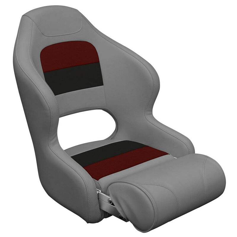 Wise Deluxe Series Pontoon Bucket Seat with Flip-Up Bolster image number 1