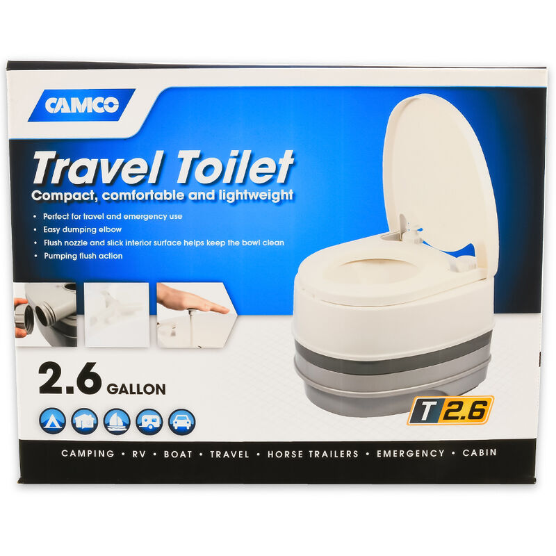 Camco Premium Portable 2.6 Gallon Travel Toilet image number 1