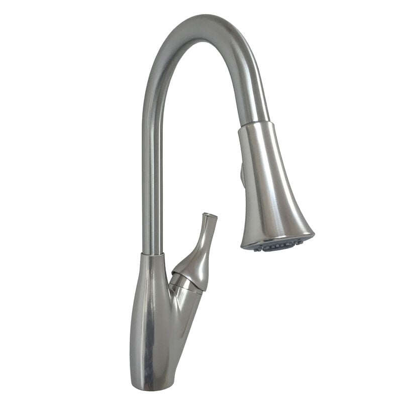 Empire RV Metal Pull-Down Kitchen Faucet with Trumpet-Style Spray Head image number 1