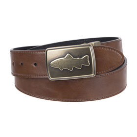 Columbia Men's 38MM Reversible Fish Plaque Belt