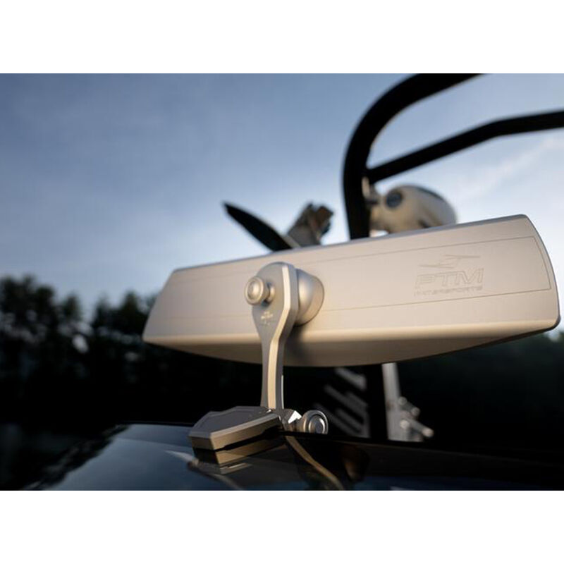 PTM Watersports ZXR-300 Pivoting Mirror Bracket, Fits TaylorMade Windshields, Midnight Black image number 2