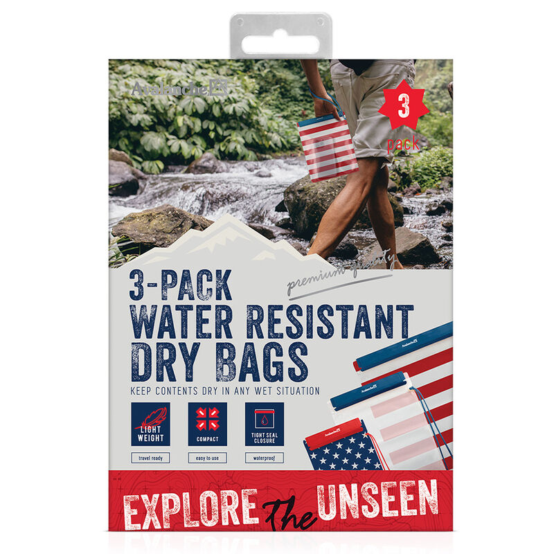 Avalanche Americana Water-Resistant Dry Bags, 3-Pack image number 2