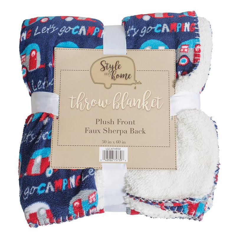 Let&rsquo;s Go Camping Throw, 50&rdquo; x 60&rdquo; image number 6