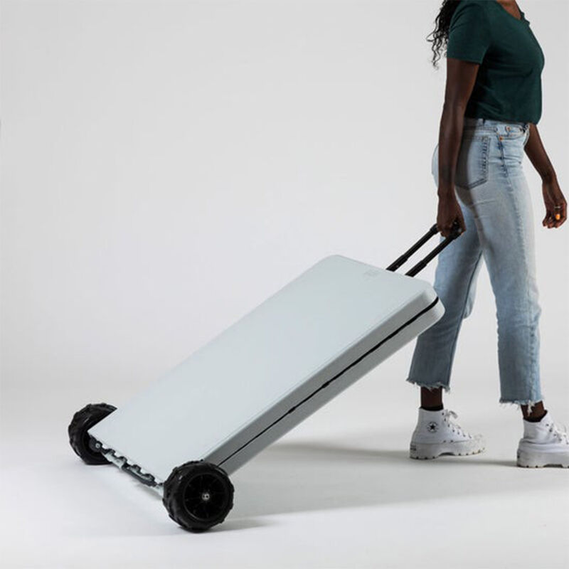 Creative Outdoor 2-in-1 Revolutionary Rolling Table with Chair Rack image number 2