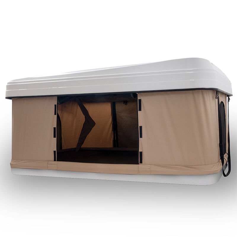 Trustmade Hard Shell Rooftop Tent, White Shell / Beige Tent image number 2