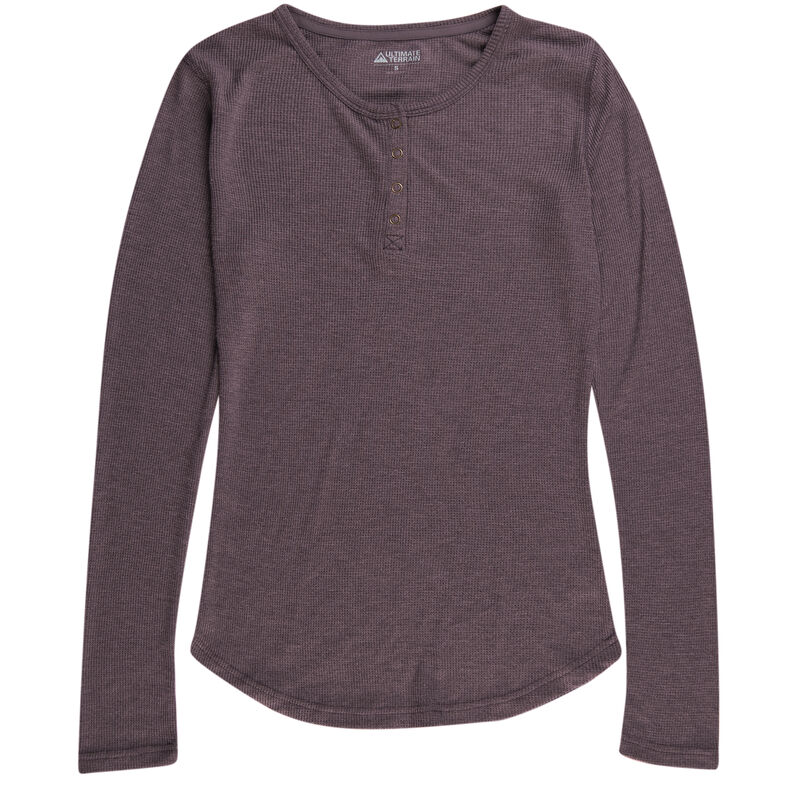 Ultimate Terrain Women's Essential Waffle-Knit Henley image number 11