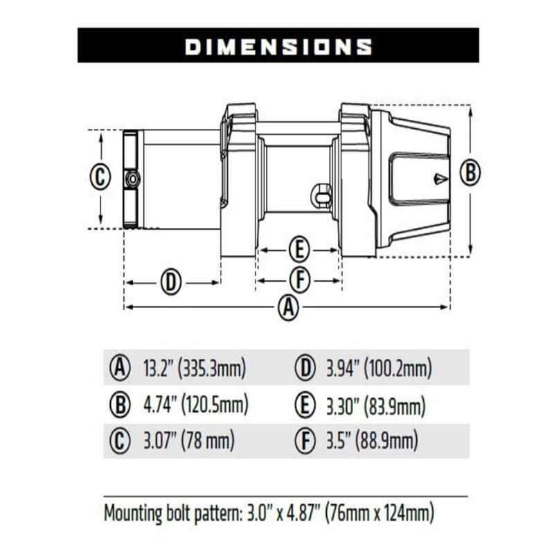 WARN 101020 VRX 25-S Powersports Winch image number 5