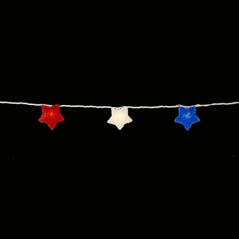 Red, White, and Blue Stars Mini Light Set image number 2