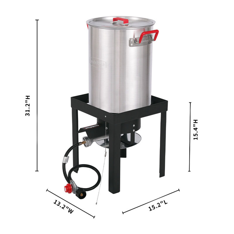 Creole Feast Turkey and Fish Fryer Boiler Steamer Set image number 13