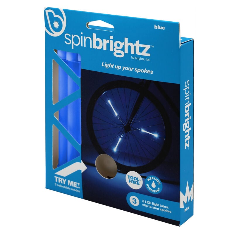 Spin Brightz Bicycle Spoke Lights, Blue image number 4
