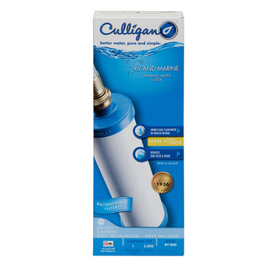 Culligan RV-800 RV Drinking Water Filter with 12" Connector Hose