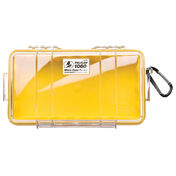 Pelican Micro Case 1060, Clear with Yellow Liner
