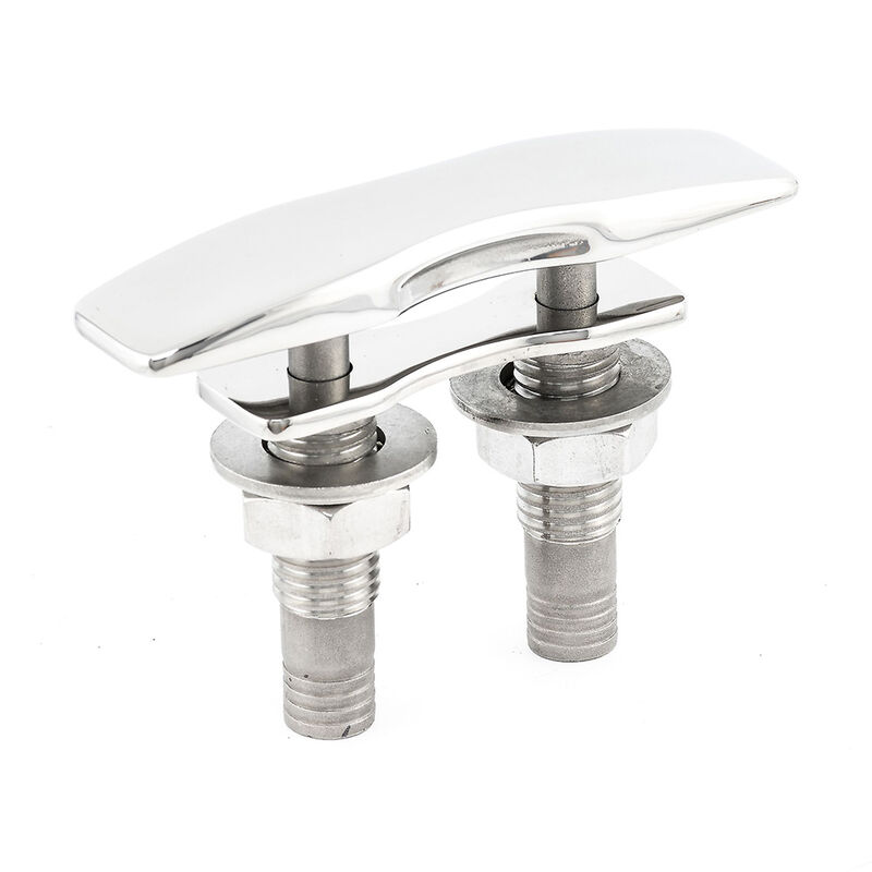 Whitecap 6" Contoured Absolute Flush Pull-Up Cleat, Each