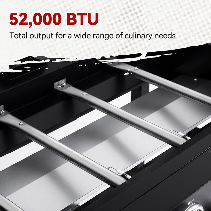 Royal Gourmet 36" 4-Burner Flat Top Gas Griddle with Cover image number 5