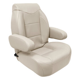 Wise High-Back Pontoon Reclining Helm Seat with Flip-Up Arm Rests