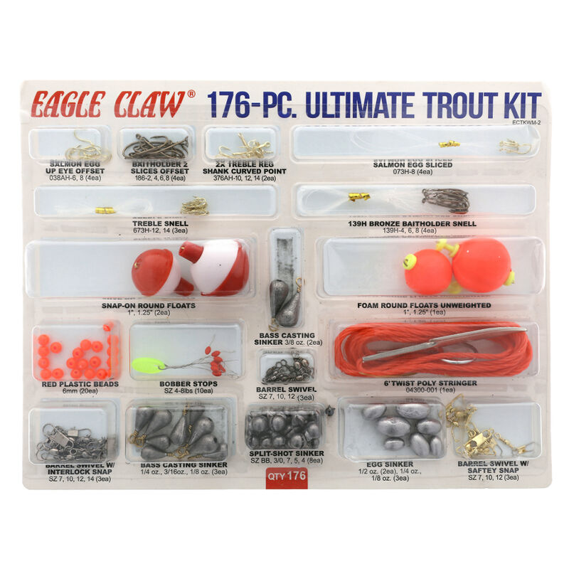Eagle Claw 176-Piece Ultimate Trout Kit image number 1