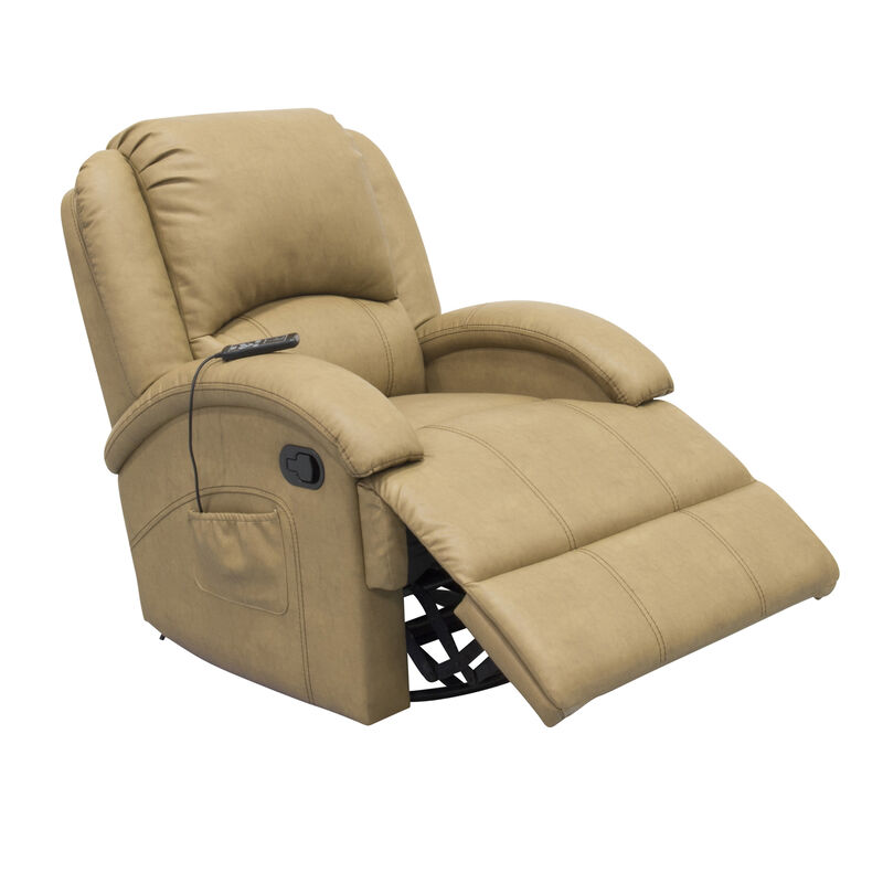 Thomas Payne Collection Heritage Series Swivel Glider Recliner, Oxford Tan image number 1