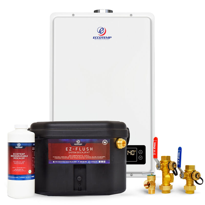 Eccotemp 20HI Indoor 6.0 GPM Natural Gas Tankless Water Heater Service Kit Bundle image number 1