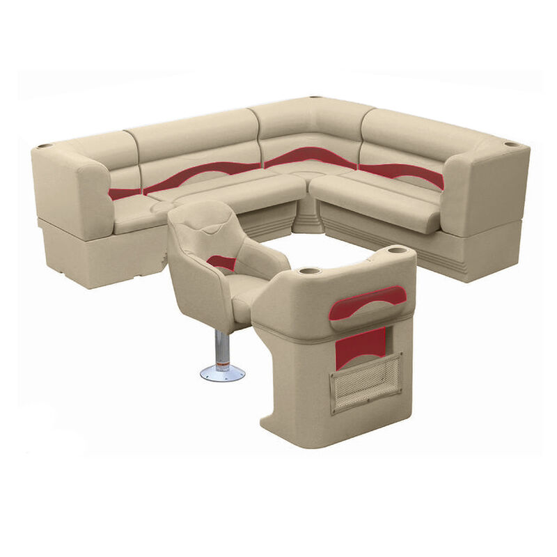 Toonmate Premium Pontoon Furniture Package, Complete Rear L Group image number 6