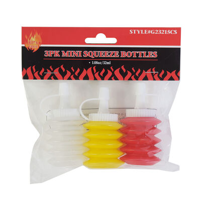 Regent Products 3-Pack Mini Squeeze Condiment Bottles