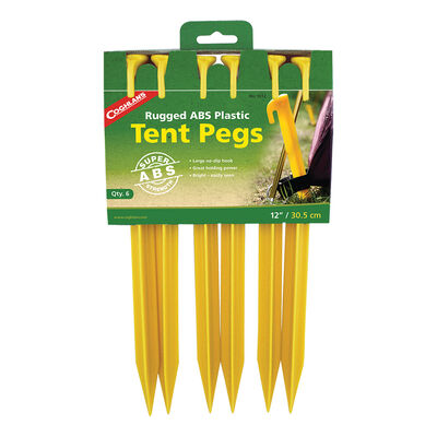 Coghlan's 12" ABS Tent Pegs, 6-Pack